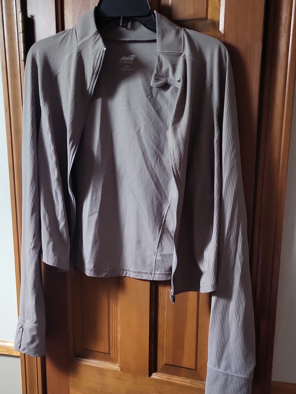 Avia Women's Gray Open-Front Utility Jacket